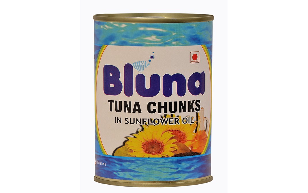 Bluna Tuna Chunks In Sunflower Oil   Tin  425 grams